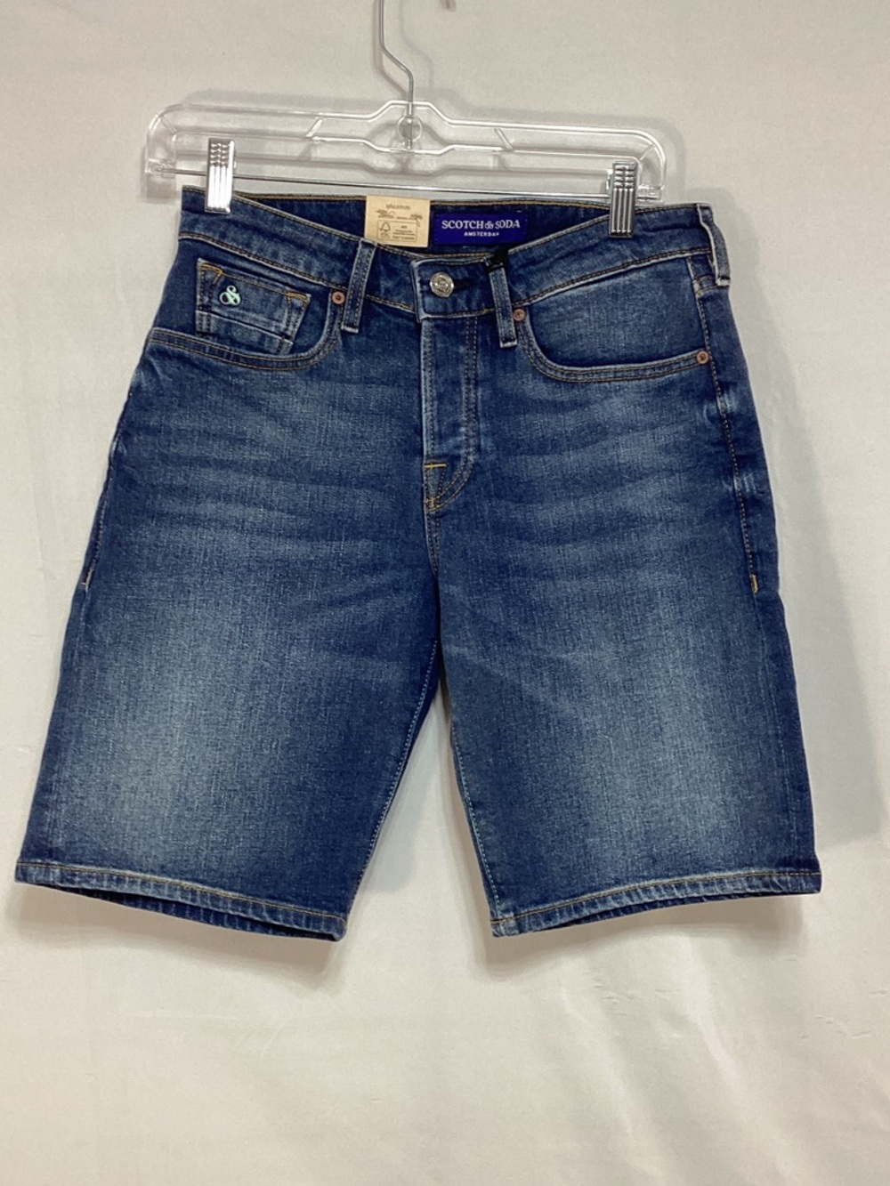 NWT Scotch & Soda Ralston Size 28 Indigo Blue Denim Shorts